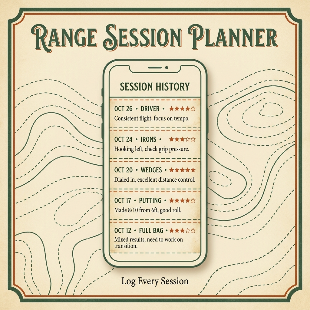 Range Session Planner — session log detail