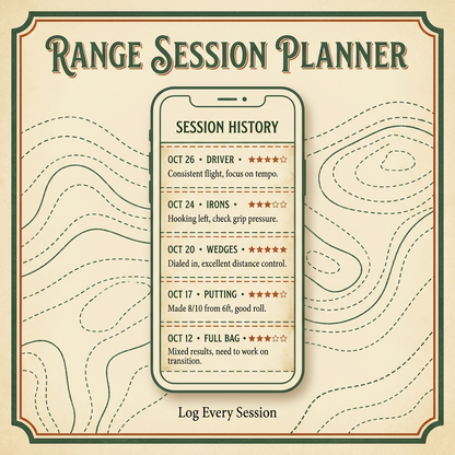 Range Session Planner — session log detail